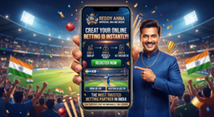 CREAT A IMAGE OF CREAT ONLINE BETTING ID WITH REDDY ANNA