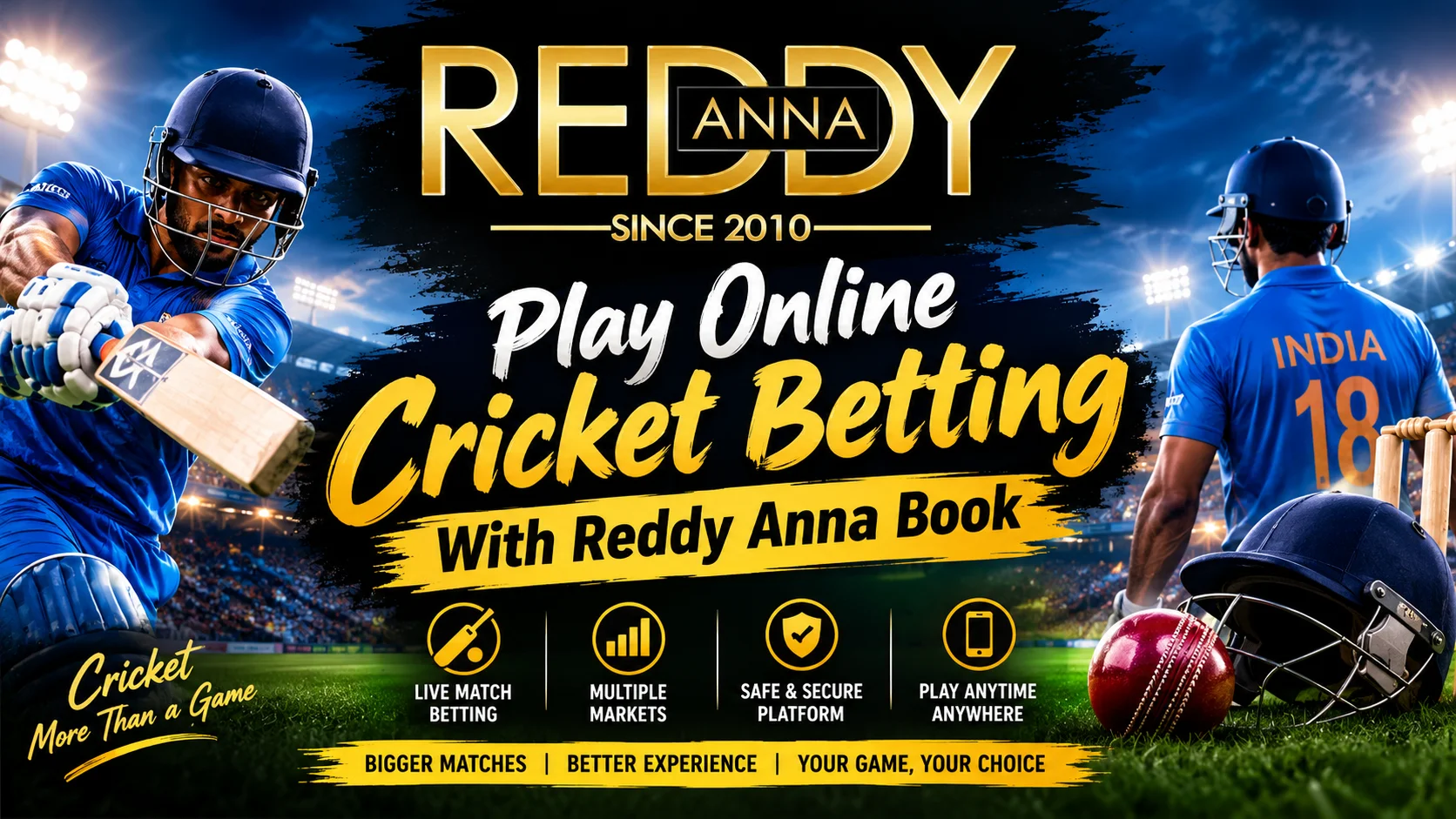 Play Online Cricket Betting With Reddy Anna Book