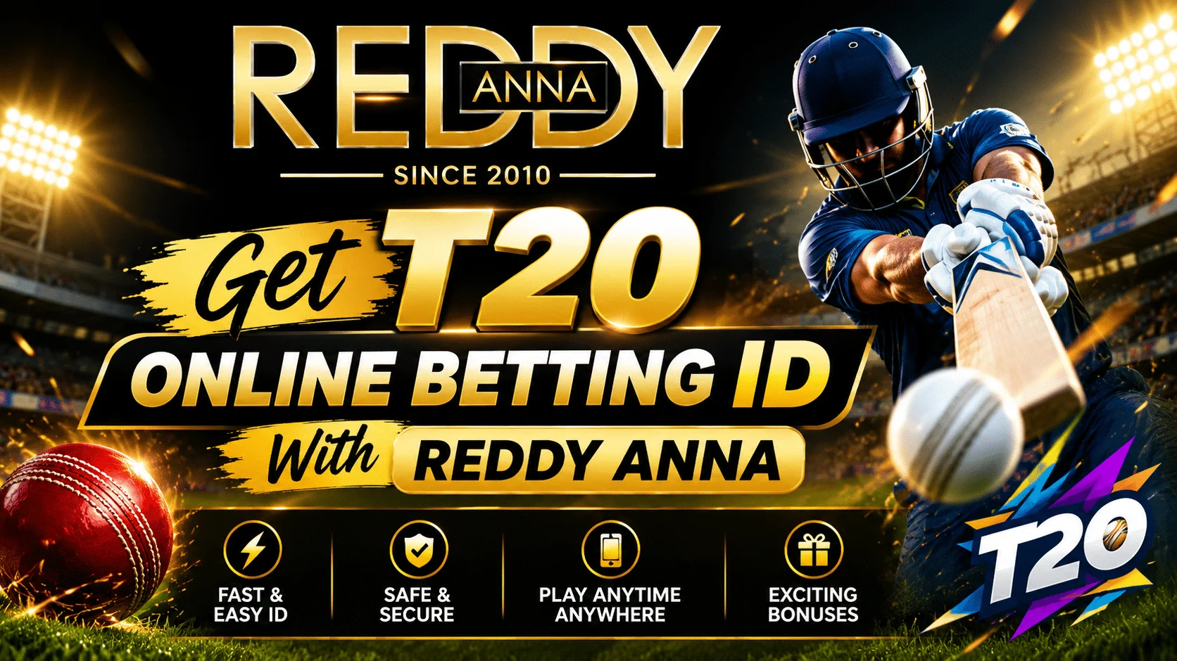 Get T20 Online Betting ID With Reddy Anna